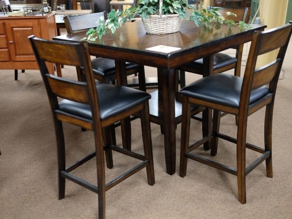 Standard Pendleton Pub Set Square dining room table with chairs Pittsburgh Furniture