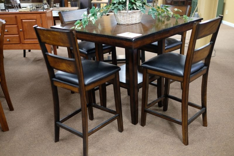Standard Pendleton Pub Set Square dining room table with chairs Pittsburgh Furniture