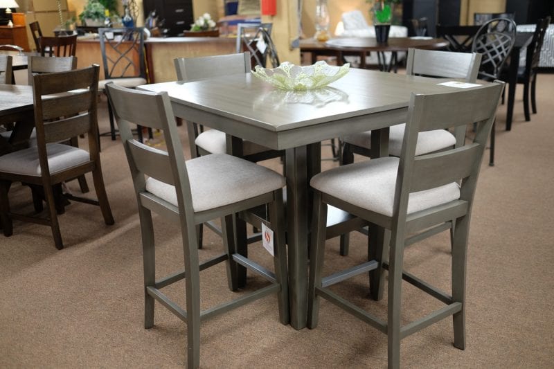 Standard loft pub set square dining room furniture with chairs