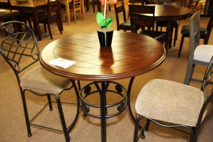 Pittsburgh Furniture Steve Silver cherry Pub Table and chairs set
