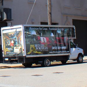 Pittsburgh Furniture Leasing & Sales delivery truck