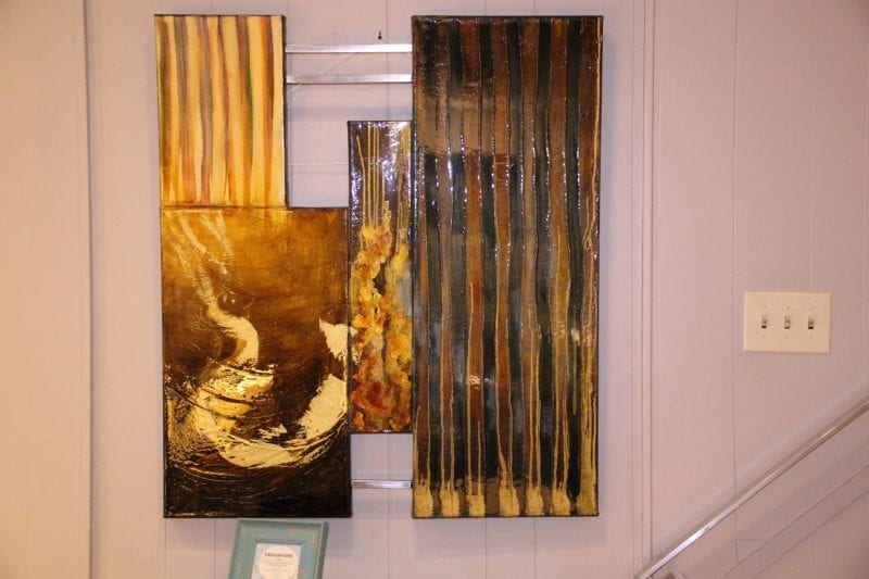 Abstract wall hanging canvas available for lease at Pittsburgh Furniture Leasing