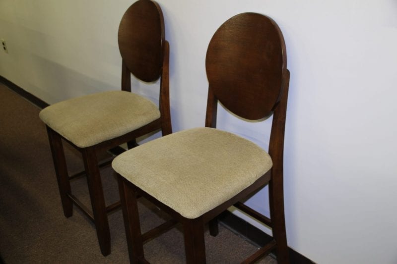 Jofran Cherry Barstools available for lease at Pittsburgh Furniture Leasing